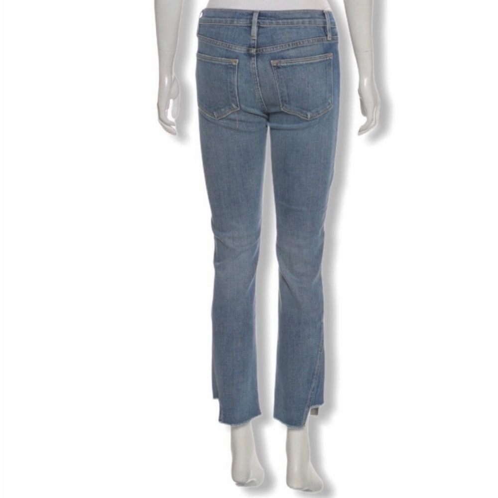 FRAME LE HIGH Straight Raw Step hem Jeans SZ 24 - Picture 3 of 6